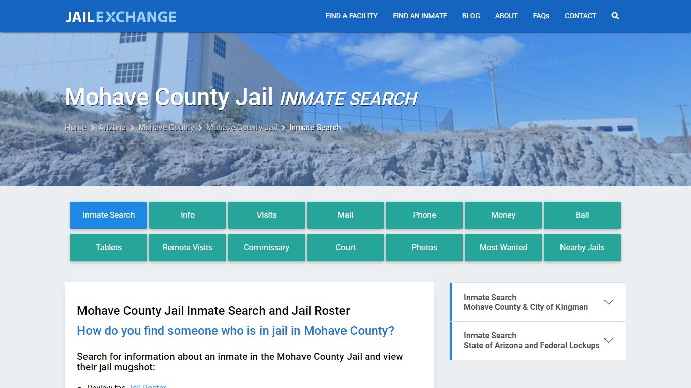 Inmate Search: Roster & Mugshots - Mohave County Jail, AZ - Jail Exchange